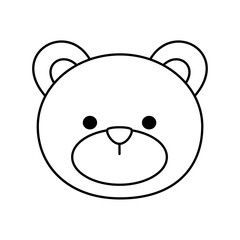 bear doodle outline