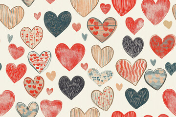 Valentine's Day, watercolor akvarel hearts, wedding cards and love cards.