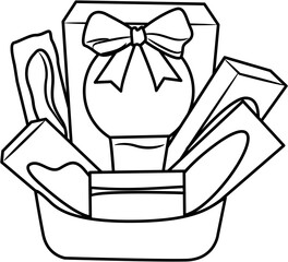 eid hampers coloring page