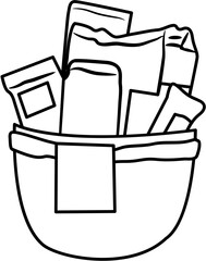 eid hampers coloring page