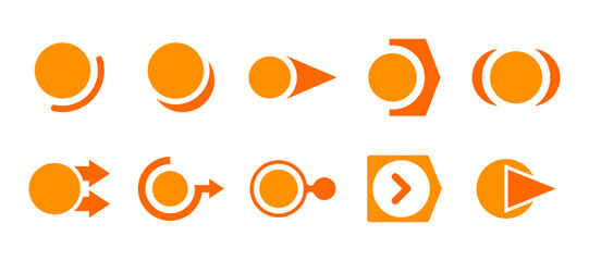 orange circle bullet point