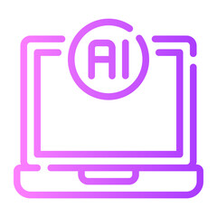 laptop gradient icon