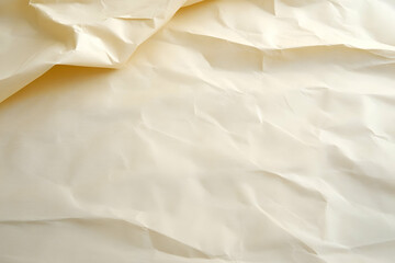 Obraz premium Cream Wrinkled Paper Texture Background