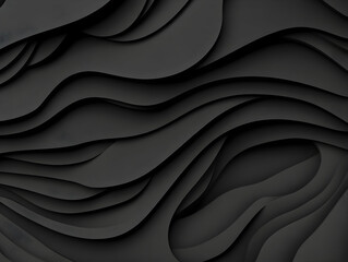 Obraz premium Dark Abstract 3D Wave Background