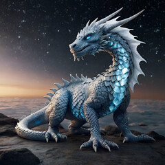 dragon in the sky ai image