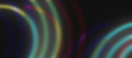 Abstract black background with different color lines 