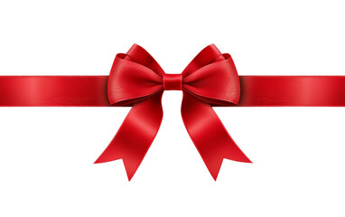 Fototapeta premium Stunning Scarlet Ribbon isolated on transparent Background