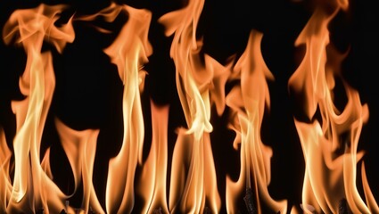 Fiery Symphony | Orange Flames | Heat Wave | Fire's Embrace | Dance of Fire