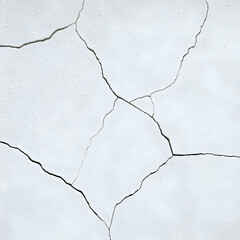 Obraz premium Cracked White Wall Background Texture