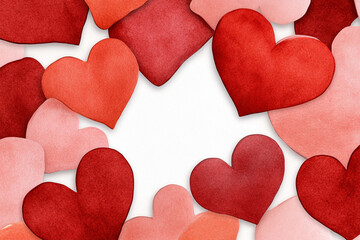 Obraz premium A minimalist abstract design with geometric heart patterns - Perfect for modern art and creative projects