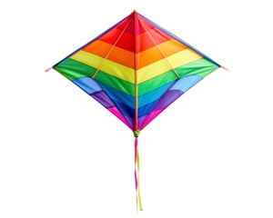 colorful kite isolated on a white background