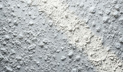 Close up of white surface with raised quilted texture pattern created by small white stones