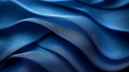 Fototapeta premium Abstract background blue waves modern design backdrop copy space