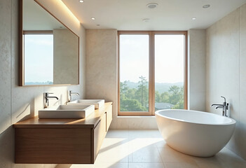 modern bathroom interior