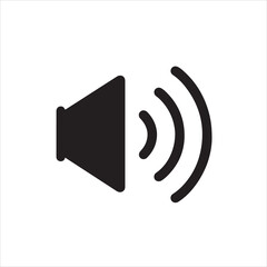 Loudspeaker one line continuous. Line art megaphone. Hand drawn vector art