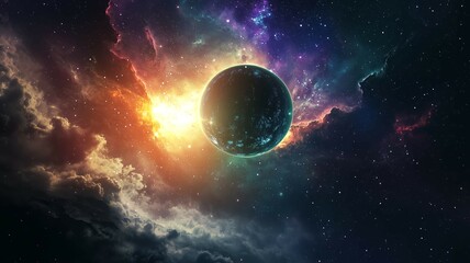 Obraz premium 非現実的で夢のような幻想的な世界