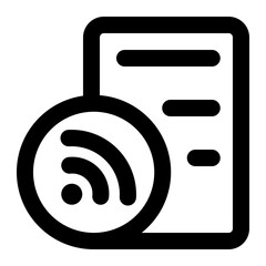 rss icon for illustration