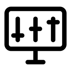 trading icon for illustration