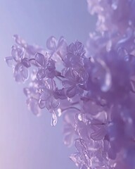 Delicate Lavender Blooms Soft Pastel Floral Spring Nature