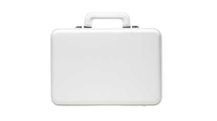 White Briefcase for Business Professionals Corporate Identity and Success Imagery