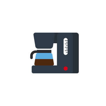 Coffee maker icon flat vector design
