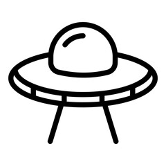 Ufo icon. Vector line icon
