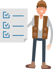 Male Worker Character and Check List Document
