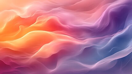 Obraz premium Abstract Colorful Waves Flowing Softly