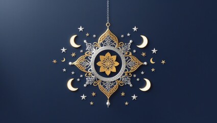 Background space with Ramadhan ornament