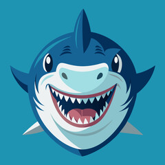 Naklejka premium shark cartoon
