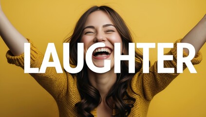 Deepfake Studio video maker Ugc creator empathetic Cringe comedy monetized Brightside health PlayHT Munch ai ashi Happy young woman with brown hair laughing joyfully arms raised, cheerful expression 