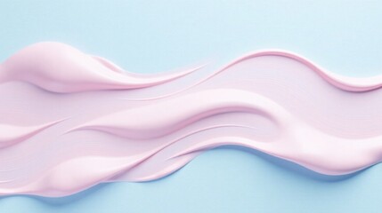 Abstract Pink Swirl Soft, Elegant, and Luxurious Cream Texture on a Pastel Background