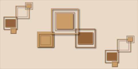 Abstract background with cubes. Modern geometric background. White ceramic brick tile.	
