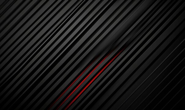 Dark diagonal lines with red accent, abstract background for tech or design projects