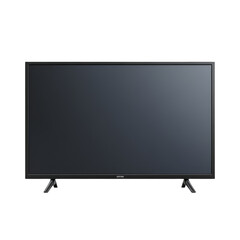 Naklejka premium Isolated 3D Displaying Only Black Television on Transparent Background