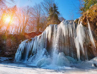 Generated image　氷瀑