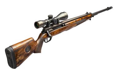 Advanced Special Forces Rifle isolated on transparent Background