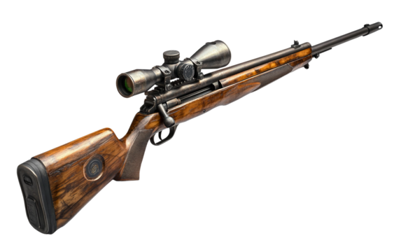 Advanced Special Forces Rifle isolated on transparent Background