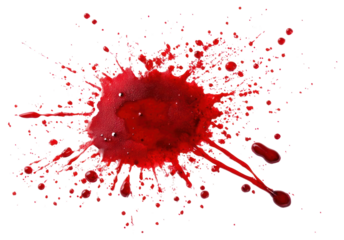 PNG Photo of realistic bloood stain splash red abstract.