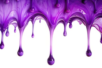 Naklejka premium A delicate purple violet with slimy drips, botanical photography, plant life