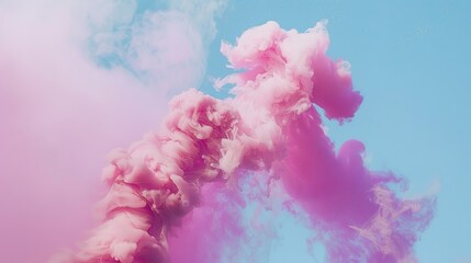 Fototapeta premium A beautiful abstract background featuring a soft blend of beige, pink, lilac, and blue hues, creating a visually appealing and calming aesthetic. The presence of a dusty purple color adds a touch