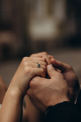 wedding theme, holding hands newlyweds