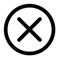Obraz premium cancel icon for illustration