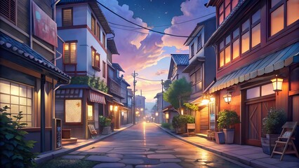 Fototapeta premium tokyo City , Anime and Manga drawing illustration