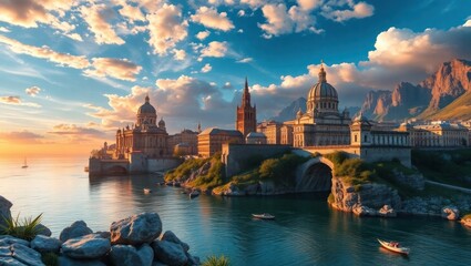 Fototapeta premium sestieri square city