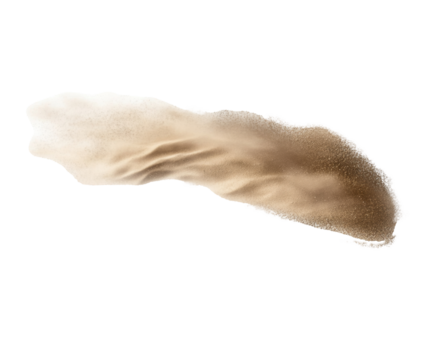 Abstract Desert Sand Texture - A Visually Stunning Landscape , isolated on white background PNG