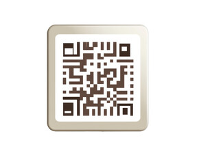 Modern QR Code Graphic Design: Accessing Information Through Digital Technology , isolated on white background PNG