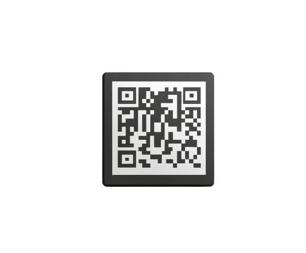 QR Code - Modern Digital Technology , isolated on white background PNG