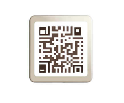 Modern QR Code Graphic Design: Accessing Information Through Digital Technology , isolated on white background PNG