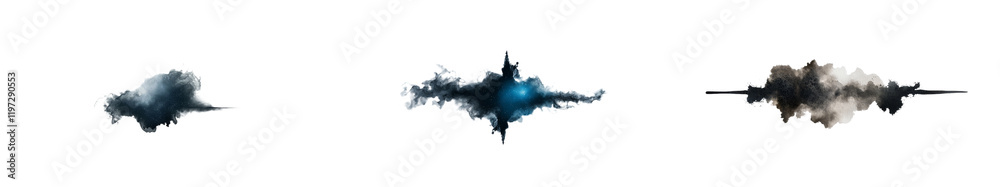 Aufkleber a galaxy displayed on a plain white background with transparency, featuring a clipping path